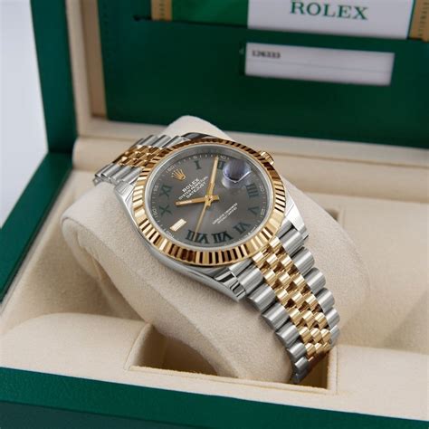 rolex wimbledon two tone rose gold|Rolex Datejust 41 126334 Wimbledon [Complete Guide & Review].